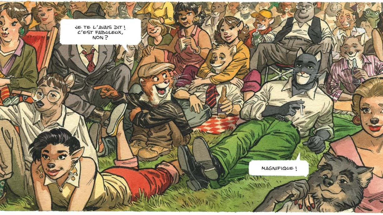 Blacksad dans sa nouvelle aventure "Alors Tout Tombe"