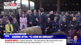 Gabriel Attal: "En agriculture, c'est comme en amour, il faut des preuves d'amour, des mesures concrètes"