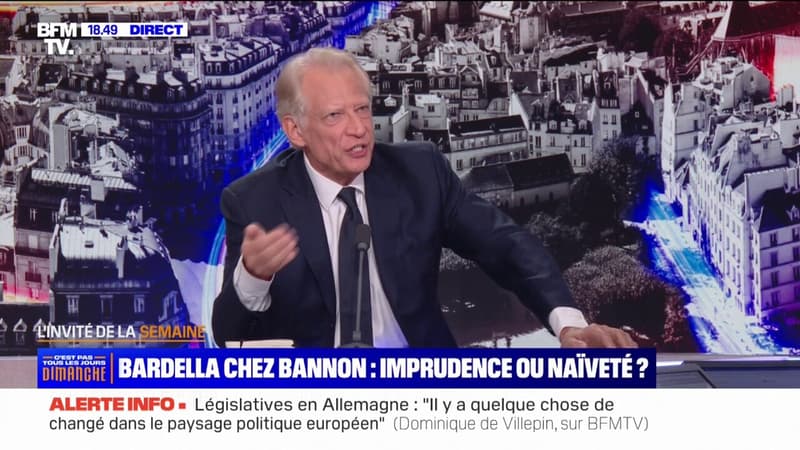 Dominique de Villepin au sujet de Jordan Bardella: 