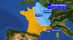 Entre 1 à 3 cm de neige sont attendus en Ile-de-France ce week-end.