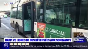 Coronavirus: la RATP a déployé 20 lignes de bus réservées au personnel soignant