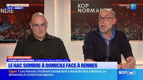 Foot: les supporters du HAC encore sous le choc de la défaite face à Rennes