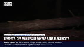 Après le passage de la tempête Goretti, les habitants de Cherbourg constatent les dégâts