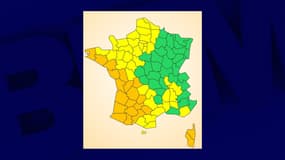 21 départements sont placés en vigilance orange canicule ou orage, ce vendredi 12 août 2022.