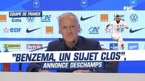Équipe de France : "Benzema est un sujet clos", annonce Deschamps
