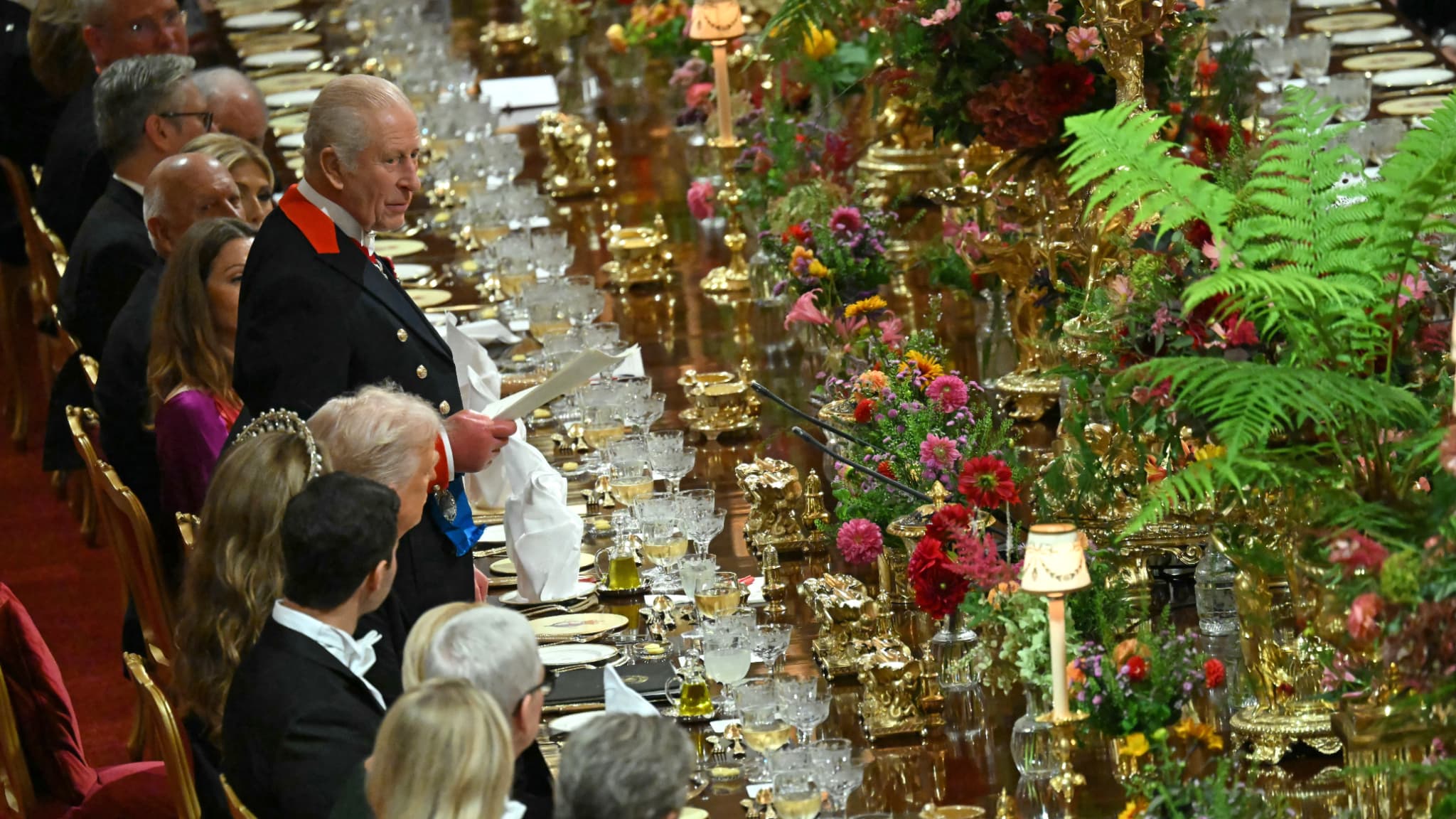 Le dîner d'Etat en l'honneur de Donald Trump, à Windsor, le 17 septembre 2025
