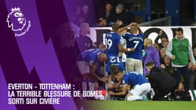 Everton - Tottenham : la terrible blessure de Gomes, sorti sur civière