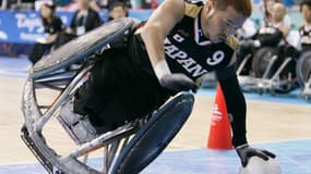 Le Japonais Manabu Tamura (rugby fauteuil)
