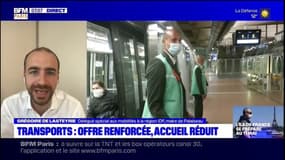 "Nous demandons à la SNCF et à la RATP d'arriver rapidement à 100% de leur offre", déclare Grégoire de Lasteyrie, délégué spécial aux mobilités de la région Ile-de-France