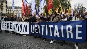 Manifestation organisée par le groupe Génération Identitaire le 17 novembre 2019 à Paris
