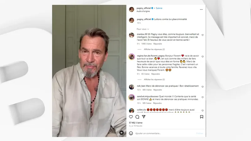 Florent Pagny sur son compte Instagram le 12 août 2024