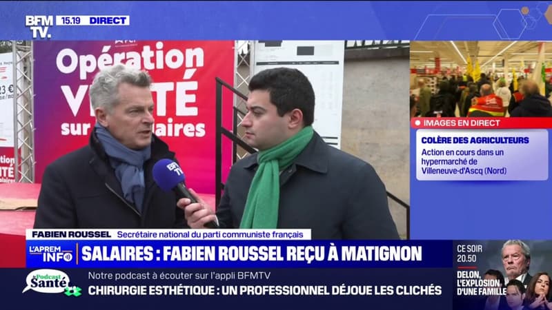 Fabien Roussel reçu à Matignon: 
