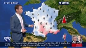 La météo pour ce lundi 5 novembre 2018