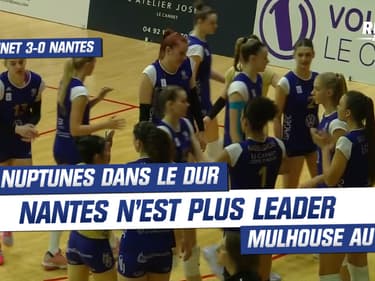 Volley - Ligue AF (J24) : Nantes tombe 3-0 au Cannet, Mulhouse devient leader 