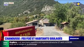 Incendie de Chanousse: le feu fixé, les habitants soulagés