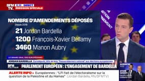 Parlement Européen : "J'ai un taux de présence de 94%", se défend Jordan Bardella