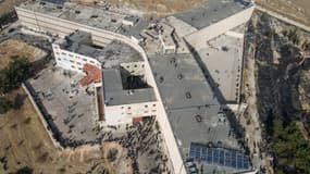 La prison de Saydnaya en Syrie, alors que des détenus sont libérés après la chute de Bachar al-Assad, le 8 décembre 2024