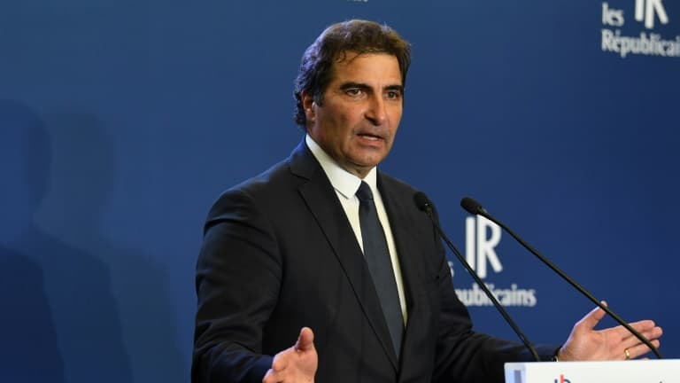 Christian Jacob, le chef de LR, lors d'une conférence le 6 juillet 2021 à Paris.