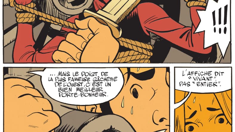 Des cases de "Wanted Lucky Luke" de Mathieu Bonhomme Des cases de "Wanted Lucky Luke" de Mathieu Bonhomme