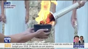 La flamme pour les JO d'hiver 2018 à Pyeongchang a été allumée à Olympie