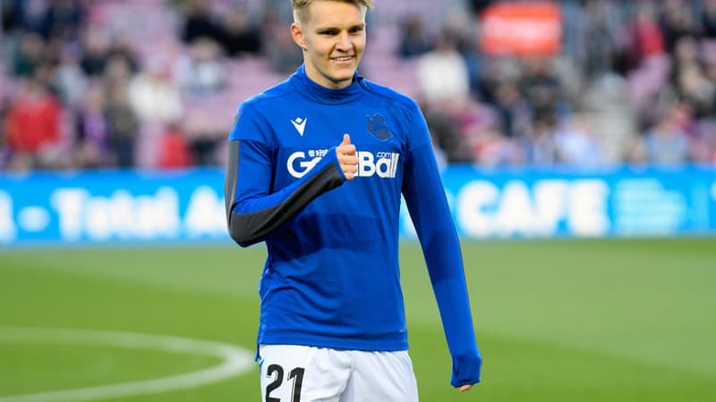 Martin Odegaard sous le maillot de la Real Sociedad