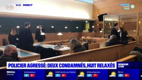 Policier agressé : deux condamnés, huit relaxés