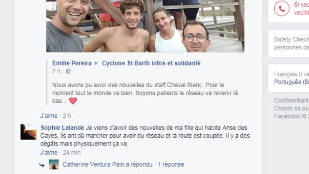 Attendu avec fébrilité, la photo, le petit mot qui dit que "tout le monde va bien".