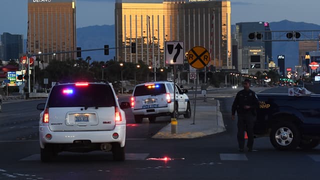 L'hôtel Mandalay Bay, où le tireur a ouvert le feu.