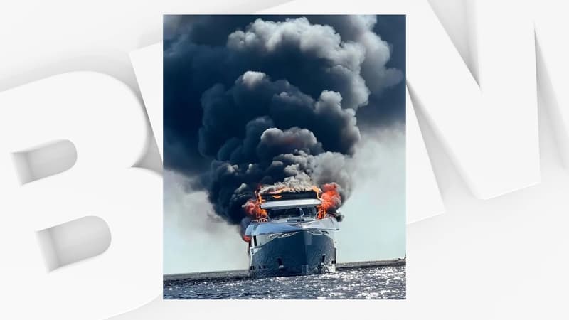 Espagne: un immense yacht neuf estimé à 25 millions d'euros ravagé par les flammes