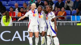 La joie des Lyonnaises face à Galatasaray, le 8 octobre 2024.