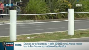 Nice: deux ans après l'attentat, un feu d'artifice sous haute surveillance sur la promenade des Anglais
