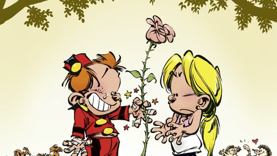 La couverture du magazine "Spirou", avec la nouvelle histoire du "Petit Spirou"