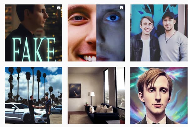 Retour en avion,  achat d'une voiture de luxe, selfie avec Ryan Gosling, vie dans un bel appartement, ses publications font rêver.
