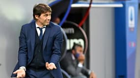 L'entraîneur de l'Inter Milan, Antonio Conte, lors du match de Serie A à Crotone, le 1er mai 2021