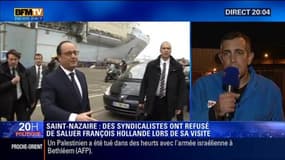 Conflit à Air France: l'exécutif a été pris à partie à Saint-Nazaire et Lyon