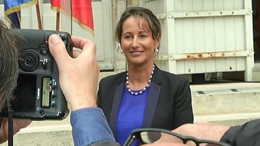 Ségolène Royal tout sourire devant les photographes lors de son retour au gouvernement, en avril dernier.