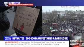 "Mamie, c'était quoi déjà la retraite?": des manifestants sont venus en famille ce samedi pour protester contre la réforme des retraites