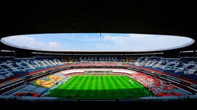 Le stade Azteca de Mexico s'apprêtant à accueillir une rencontre, le 8 août 2021