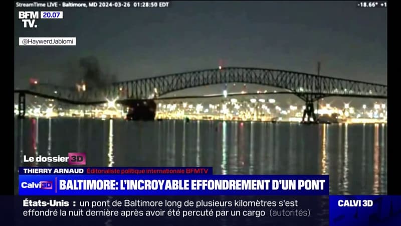 Pont effondré à Baltimore: la piste criminelle et terroriste écartée à ce stade de l'enquête