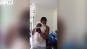 Quand Antonio Valencia danse la bachata avec son chien