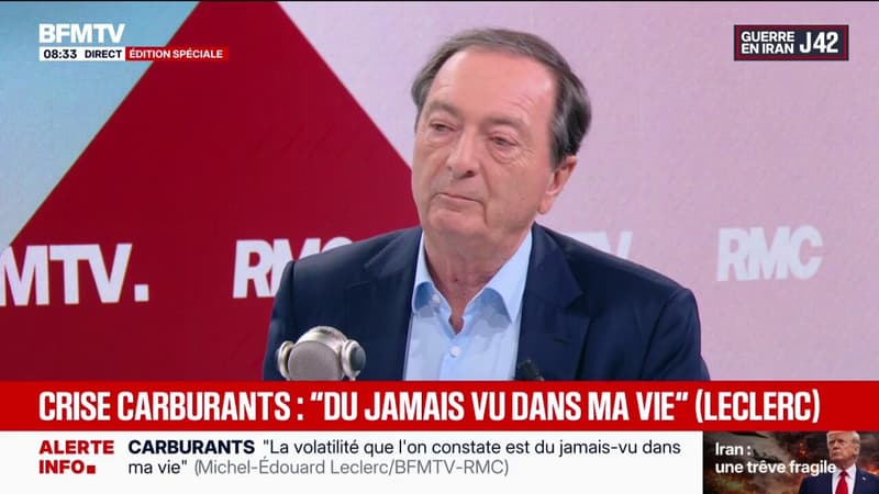 Carburants: pour Michel-Édouard Leclerc, président du comité stratégique E. Leclerc, "il y a plein" de profiteurs de guerre "mais ils ne sont pas sous nos juridictions"