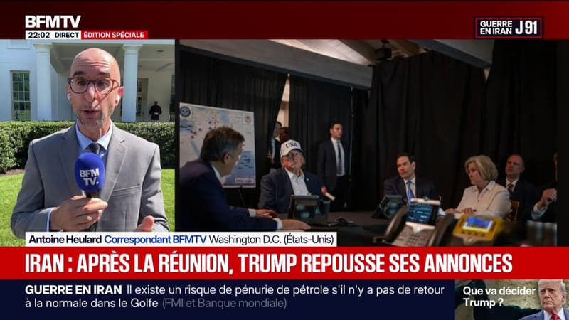 Guerre en Iran: la réunion de crise est terminée à la Maison Blanche, Donald Trump repousse ses annonces