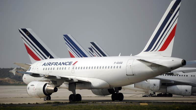 Des avions Air France à Roissy Charles de Gaulle, le 24 septembre 2014.