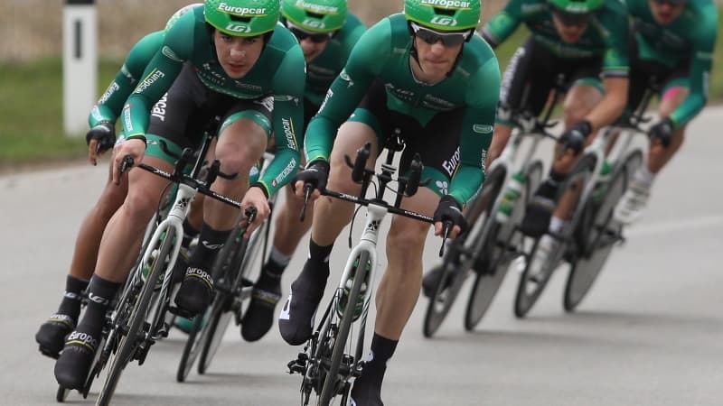 Les coureurs de l'équipe Europcar