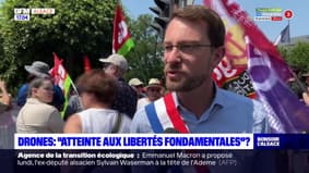 Le député LFI du Bas-Rhin, Emmanuel Fernandes, dénonce l'usage des drones
