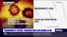 Alpes-Maritimes: la hausse des cas de Covid avec l'arrivée des touristes