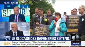 Le blocage des raffineries s'étend