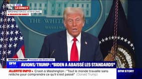 Crash aérien à Washington: "La politique de diversité a fait que des gens avec des troubles psychologiques ont pu être embauchés", réagit Donald Trump