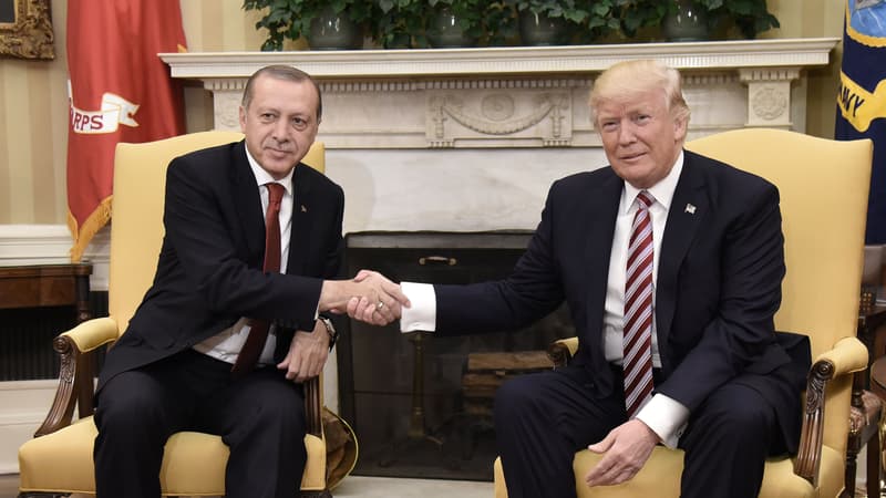Recep Tayyip Erdogan et Donald Trump à la Maison blanche en 2017.