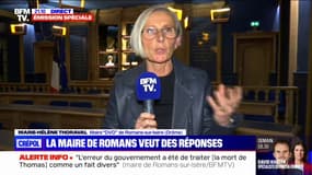 Mort de Thomas: pour Marie-Hélène Thoraval (maire DVD de Romans-sur-Isère), "la réponse pénale ne correspond pas à la situation" dans le quartier de la Monnaie